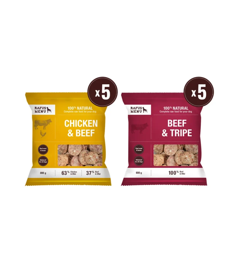 Kotletukų rinkinys Nr.5 (jautienos kotletukai 5 vnt ir vištienos kotletukai 5 vnt)