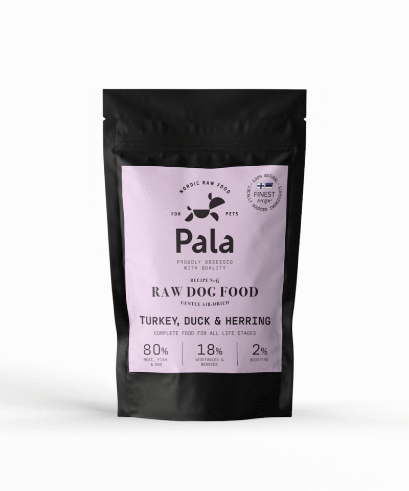 RECEPTAS NR. 6, 100 GR., PALA DŽIOVINTAS RAW MAISTAS ŠUNIMS: KALAKUTIENA, ANTIENA IR SILKĖ